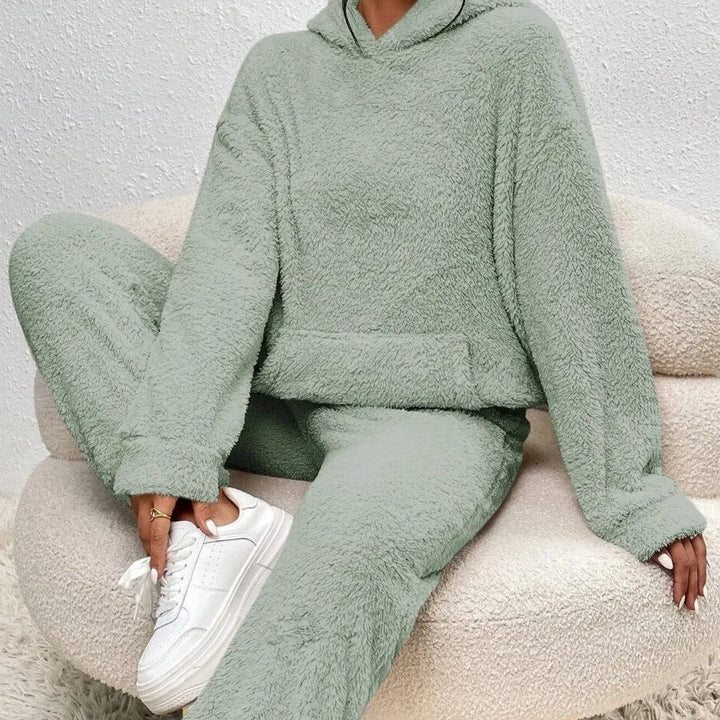 2-Piece Women's Fleece Lounge Set | Cozy Hoodie and Joggers