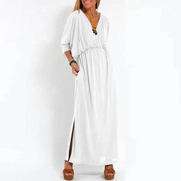 Sienna | Robe Taille Haute Élégante avec Fente Latérale