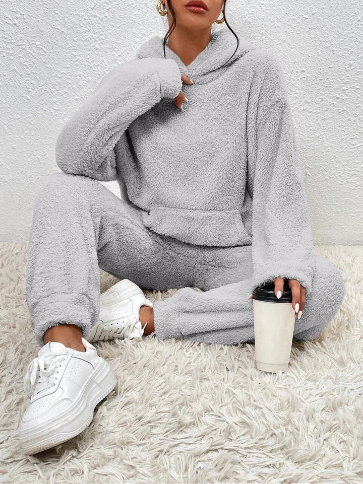 2-Piece Women's Fleece Lounge Set | Cozy Hoodie and Joggers