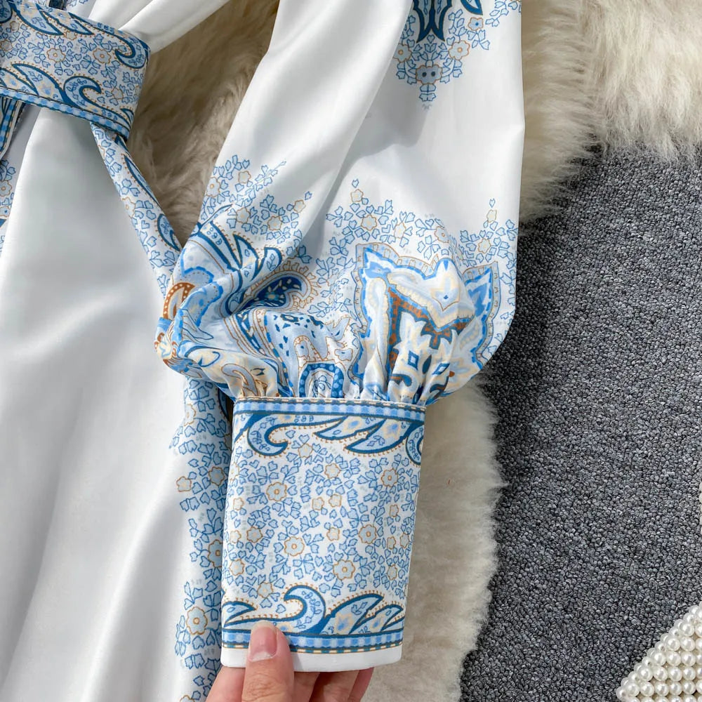 Aribella| Robe à ligne A fleurie