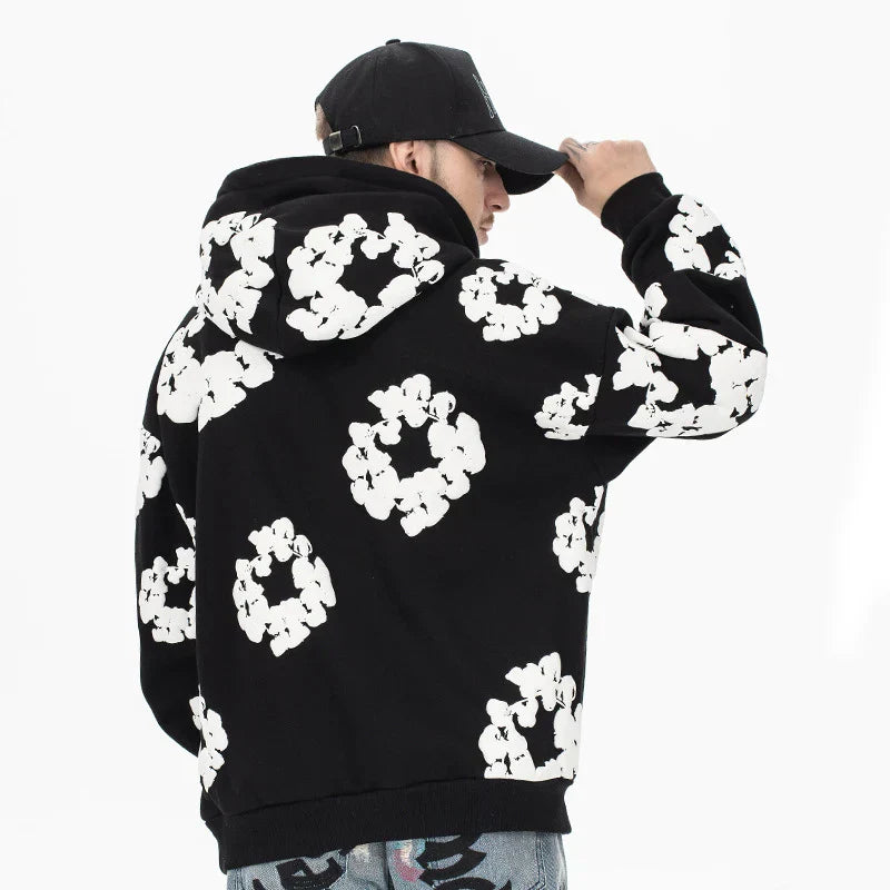 Herre Afslappet Denim-Stil Hættetrøje
