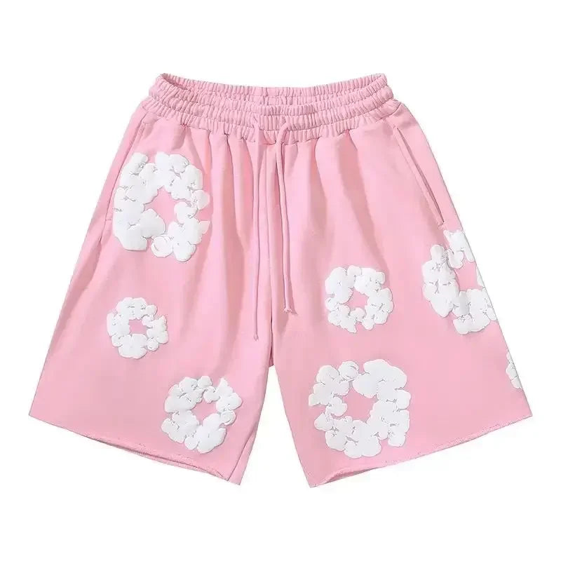 Unisex Flower Shorts Pants