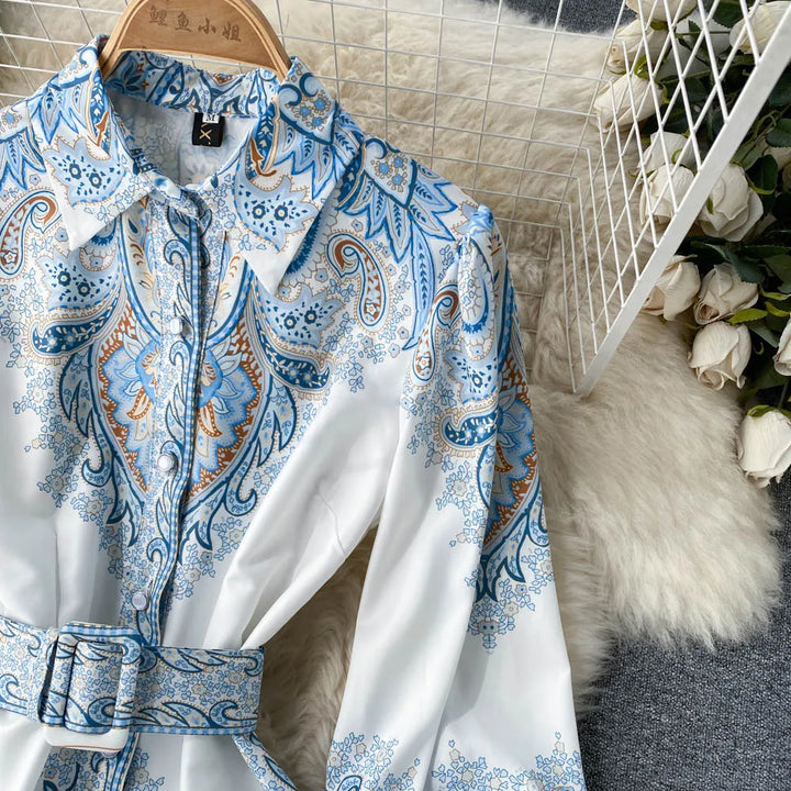Aribella| Robe à ligne A fleurie