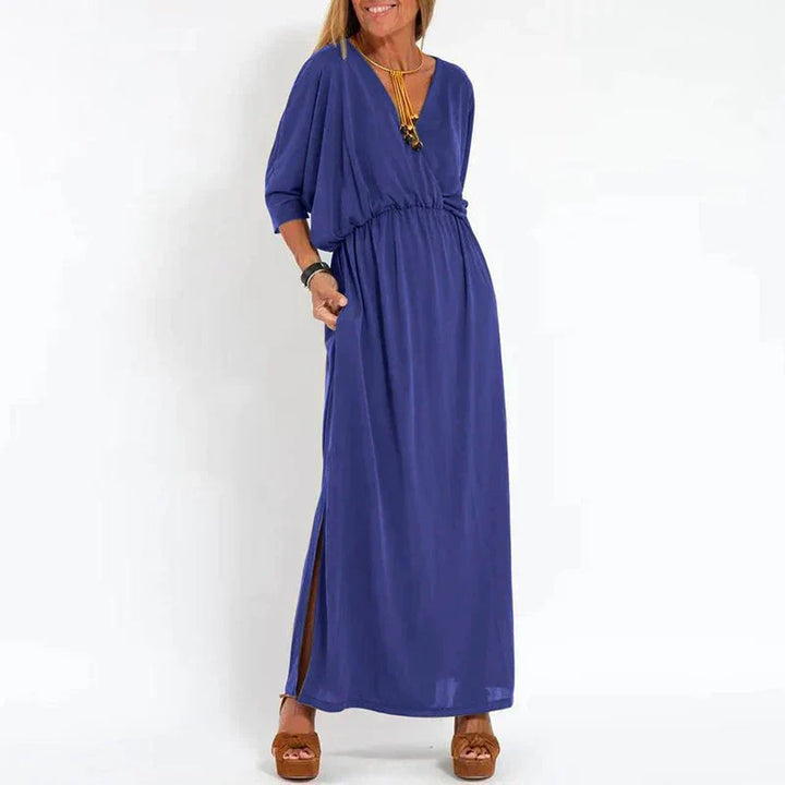 Sienna | Robe Taille Haute Élégante avec Fente Latérale
