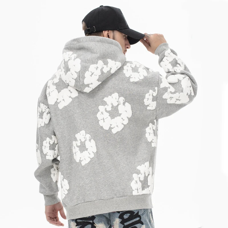 Herre Afslappet Denim-Stil Hættetrøje