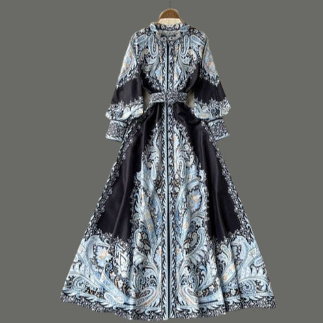 Aribella| Robe à ligne A fleurie