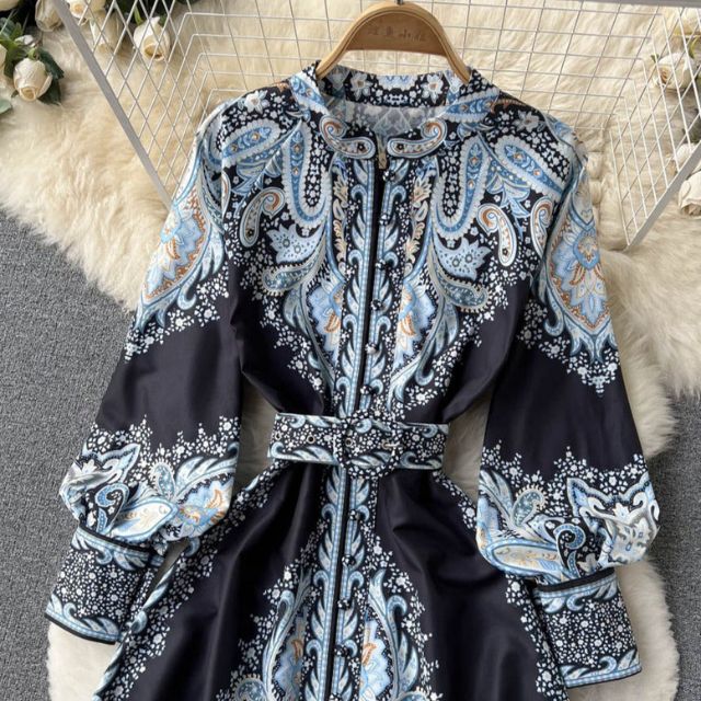 Aribella| Robe à ligne A fleurie