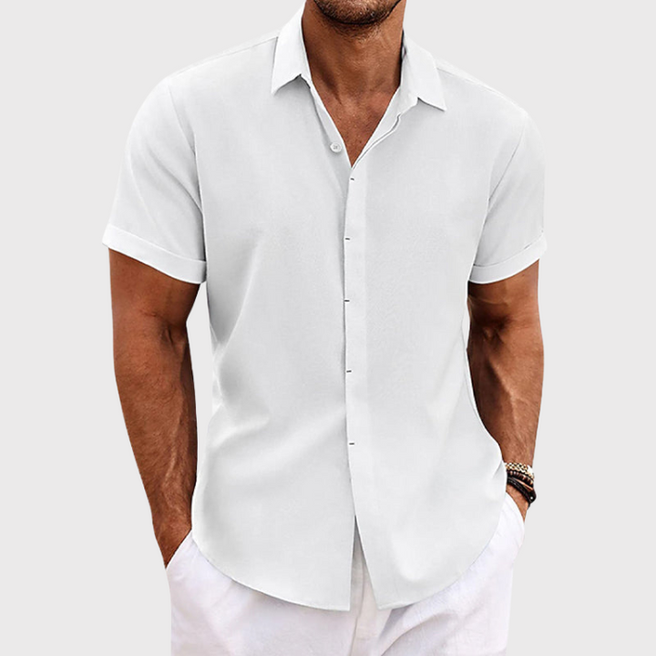 Chemise homme décontractée style lin | Indispensable été décontracté