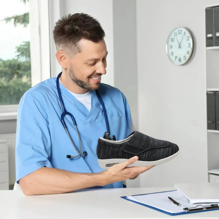 Široké Diabetes Boty | Prodyšná Síťovina, Suchý Zip, Nastavitelné