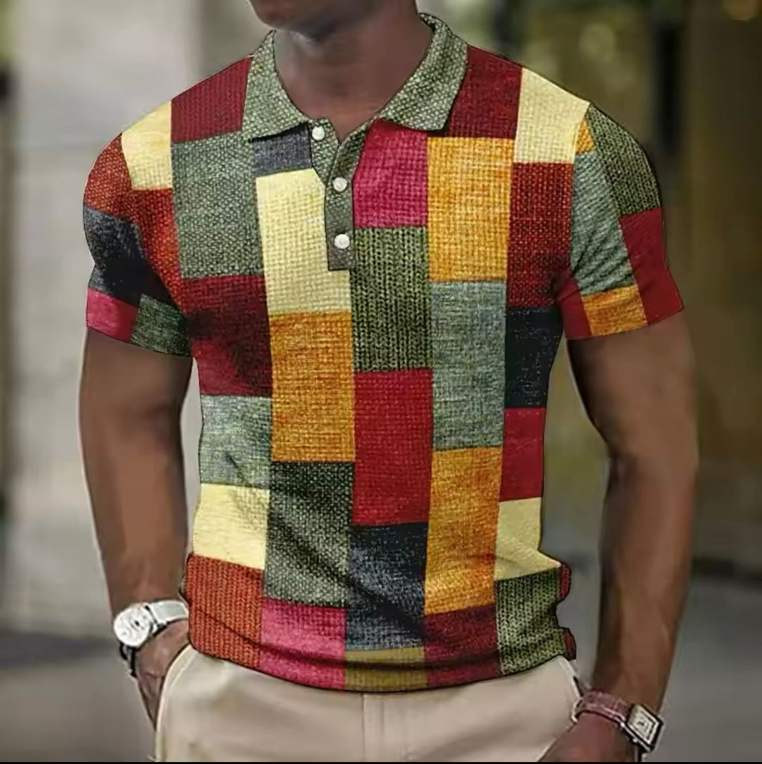 Męska koszulka polo z kołnierzykiem | Modny jesienny styl casualowy