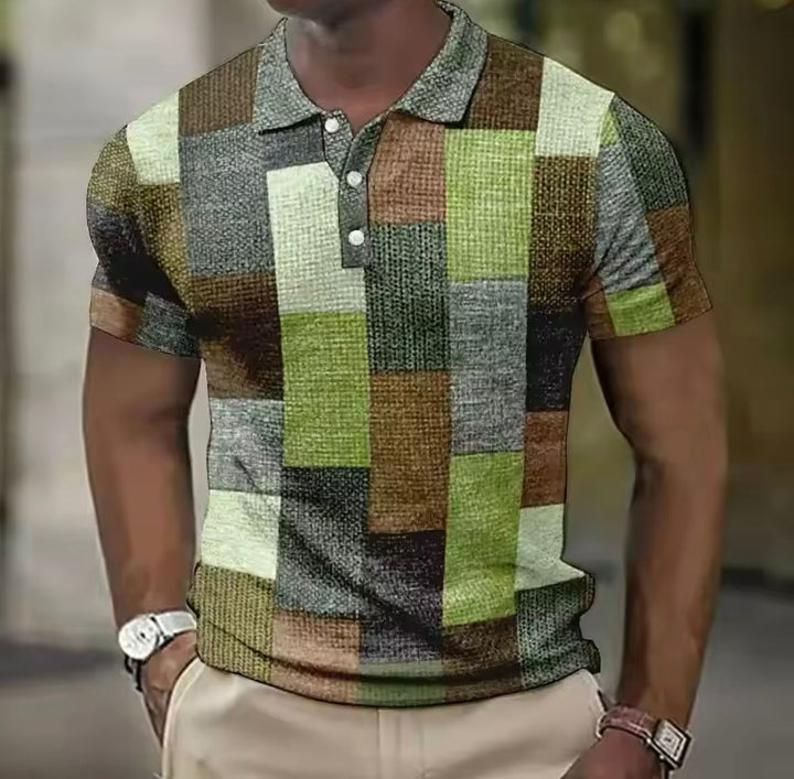 Męska koszulka polo z kołnierzykiem | Modny jesienny styl casualowy
