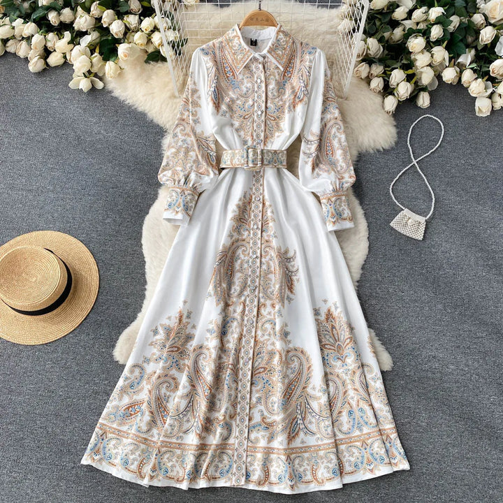 Aribella| Robe à ligne A fleurie