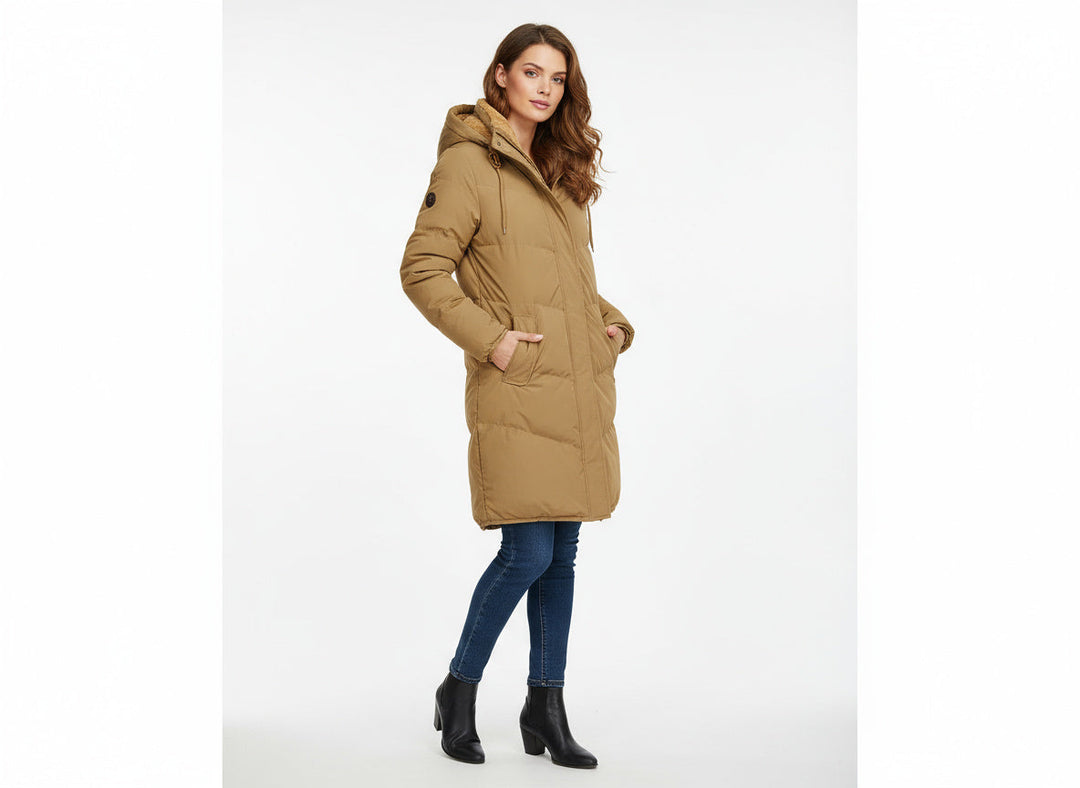 Veste isolée pour femme | Manteau d'hiver avec finitions élégantes