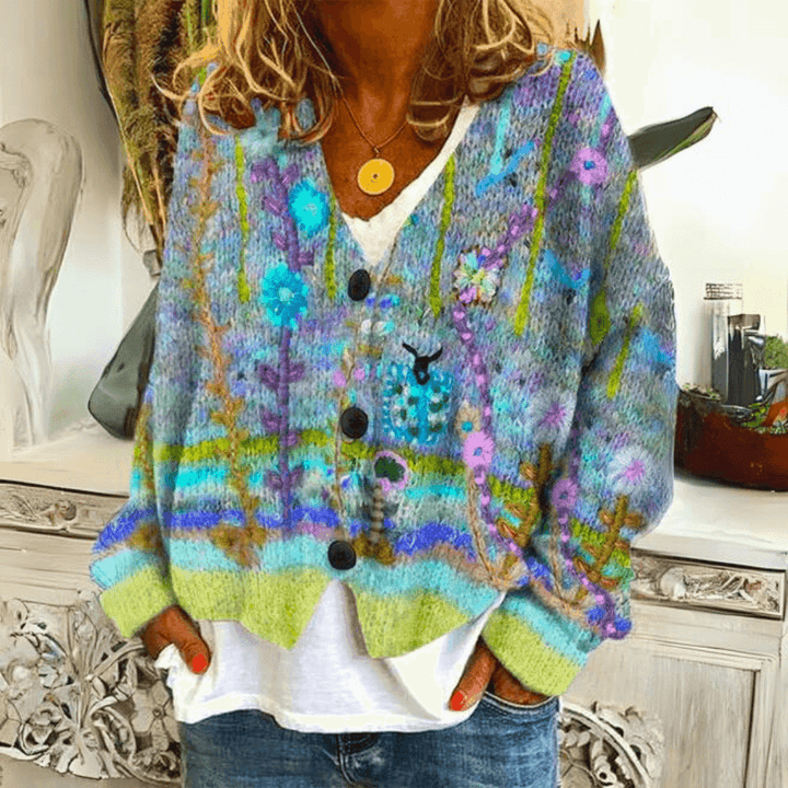 Dame Ultra-Blød Kashmir Strik Cardigan