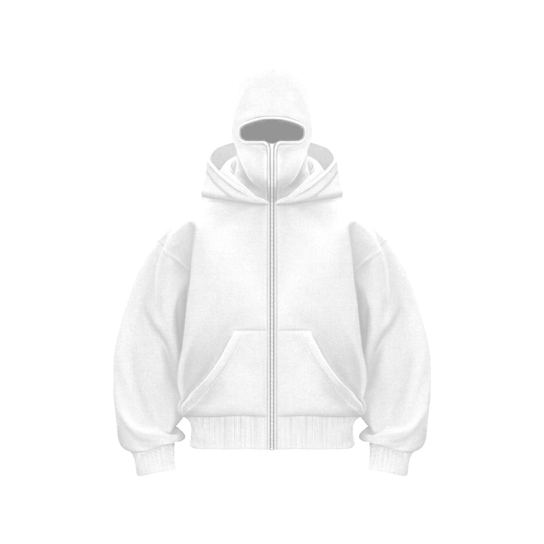 Overdimensioneret Hættetrøje Med Ansigtsmaske | Herre Gadetøj-Pullover
