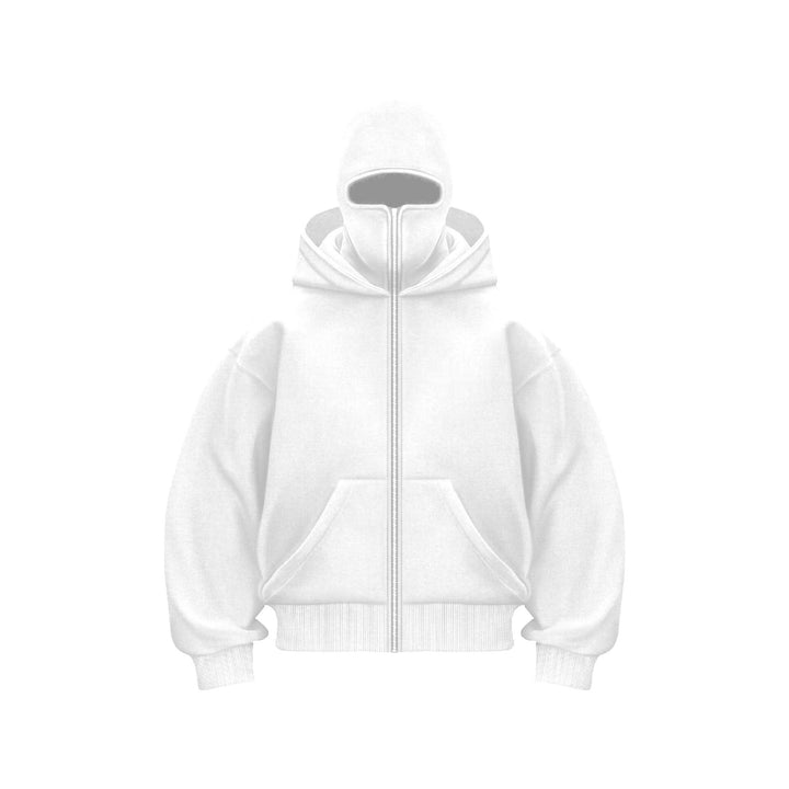Overdimensioneret Hættetrøje Med Ansigtsmaske | Herre Gadetøj-Pullover