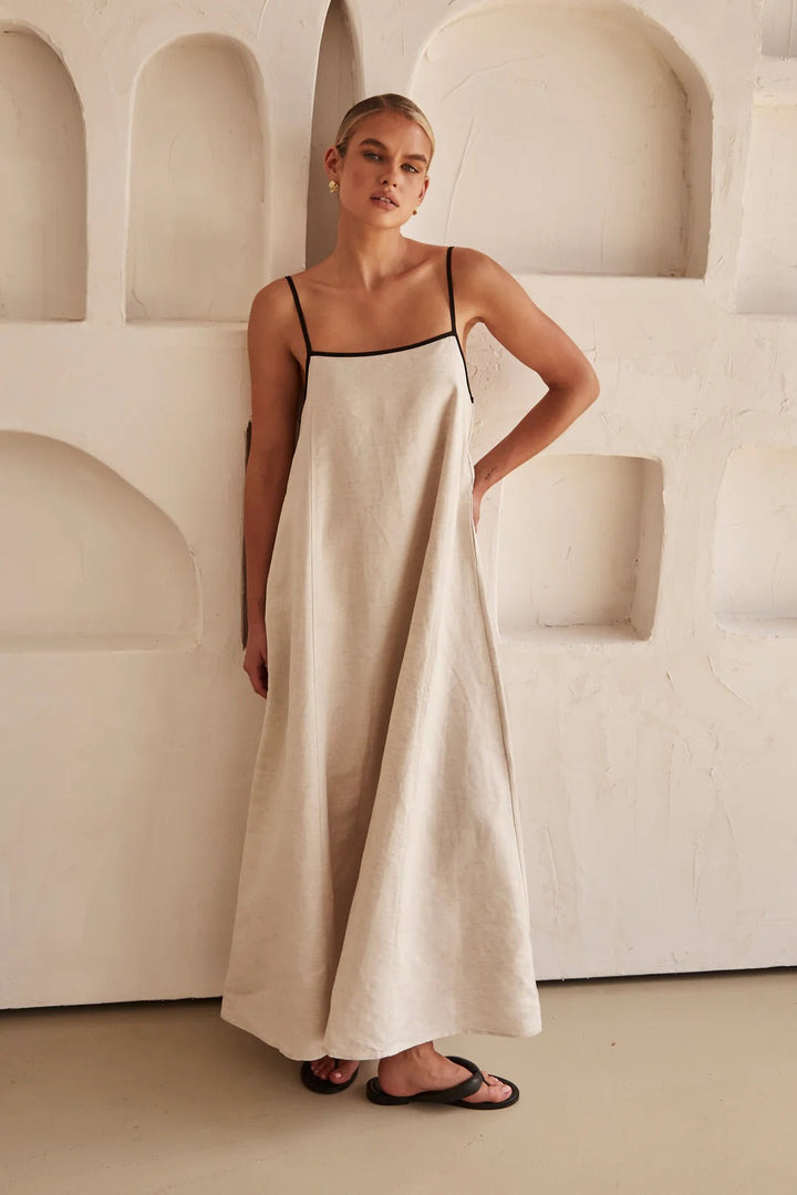 Robe maxi spaghetti pour femme | Style élégant pour invité de mariage