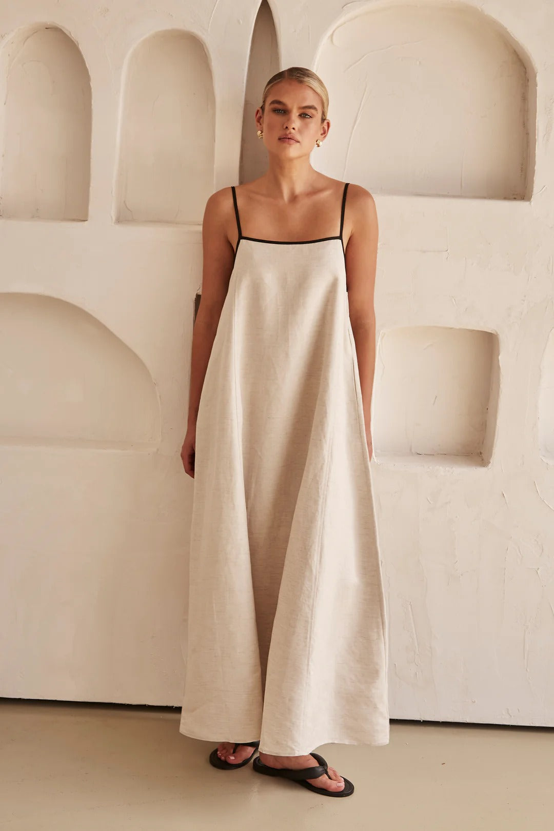 Robe maxi spaghetti pour femme | Style élégant pour invité de mariage