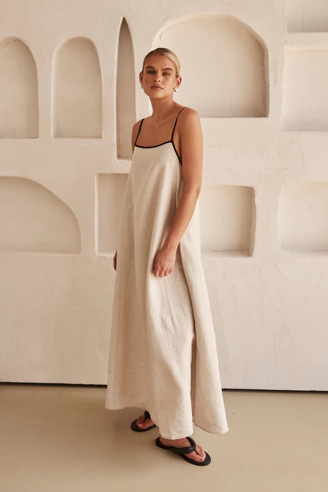 Robe maxi spaghetti pour femme | Style élégant pour invité de mariage