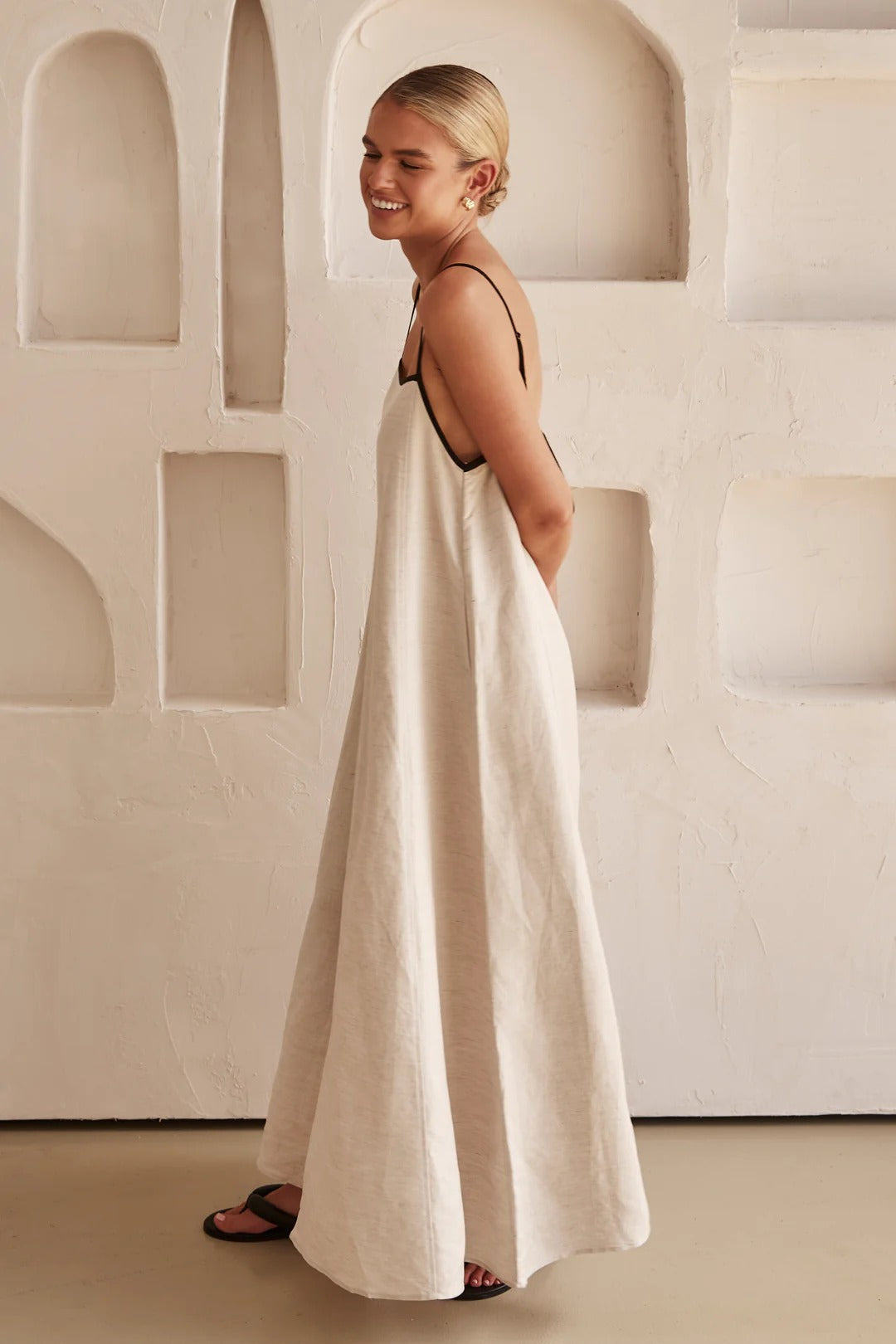 Robe maxi spaghetti pour femme | Style élégant pour invité de mariage