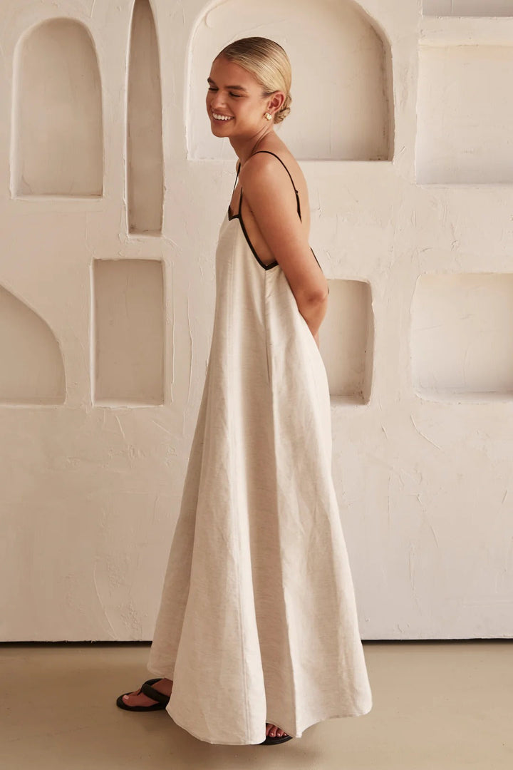 Robe maxi spaghetti pour femme | Style élégant pour invité de mariage