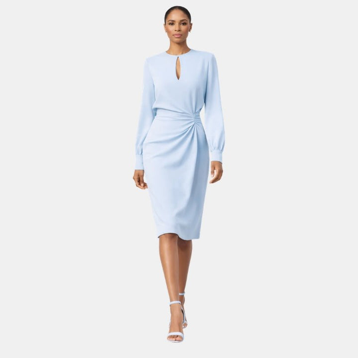 Robe midi taille froncée pour femme | Style estival