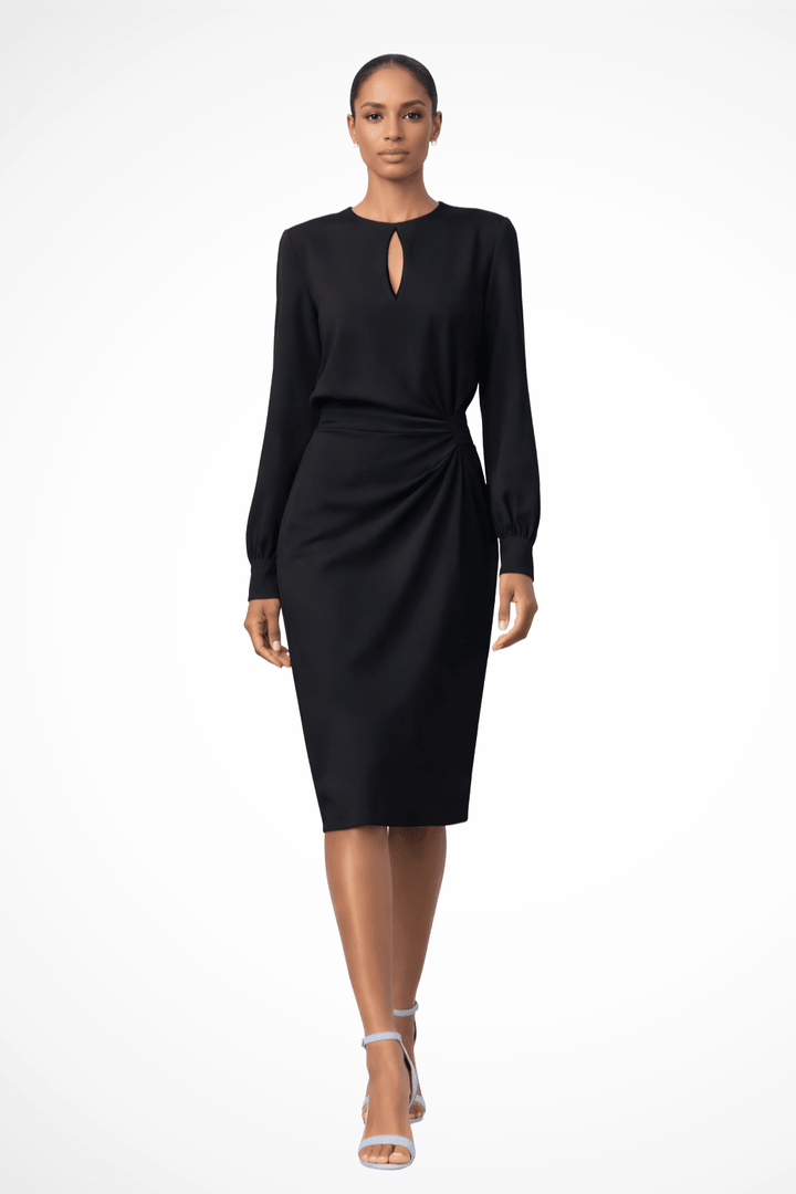 Robe midi taille froncée pour femme | Style estival