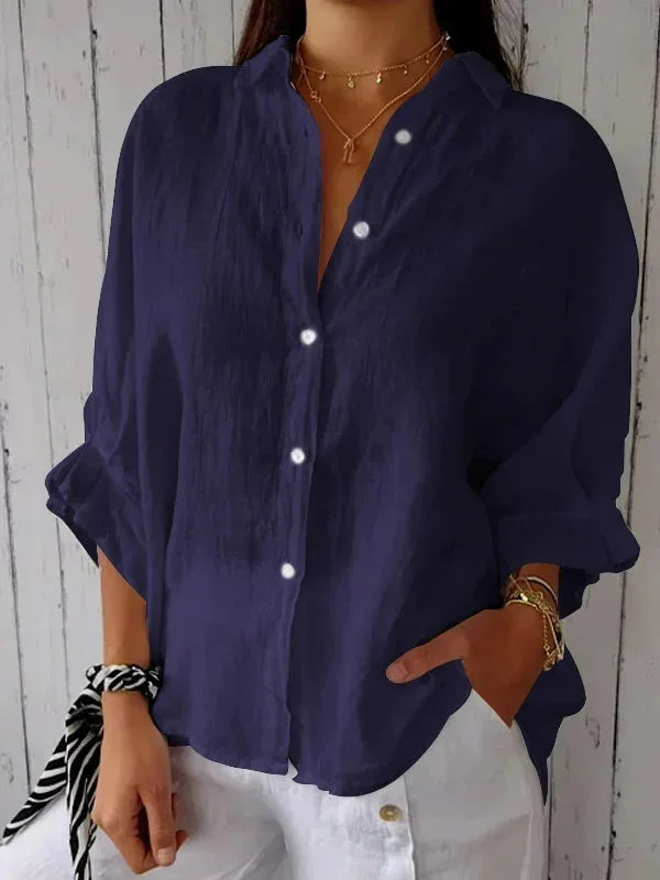 Navira | Stylish Linen Blouse for Women