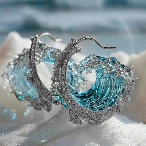Ocean's Oath Boucles d'oreilles Bølge