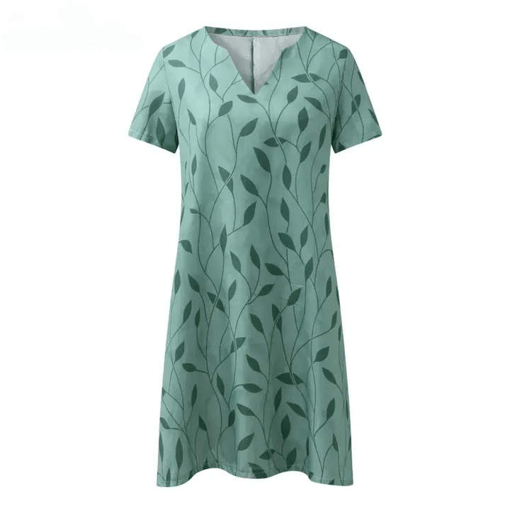 Genevieve | Robe Fleurie à Col V Pour Femmes