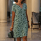 Genevieve | Robe Fleurie à Col V Pour Femmes