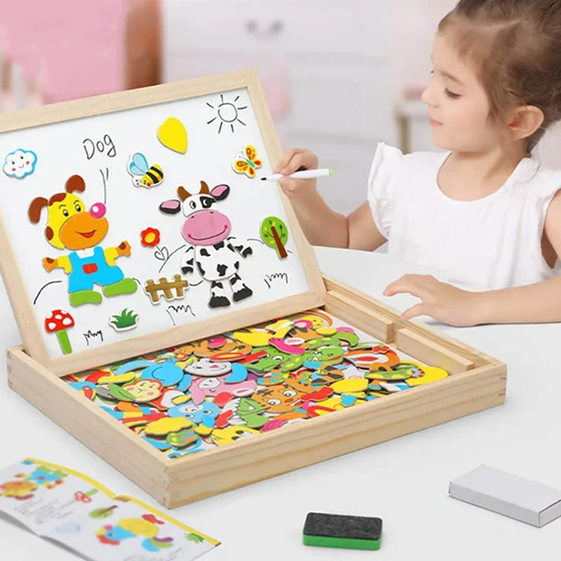 Dwustronna zabawka edukacyjna dla niemowląt i dzieci