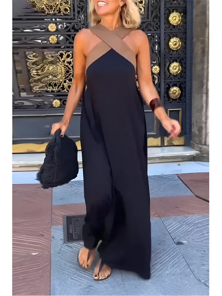Robe courte à enfiler pour femme | Style léger et fluide pour la plage et la terrasse