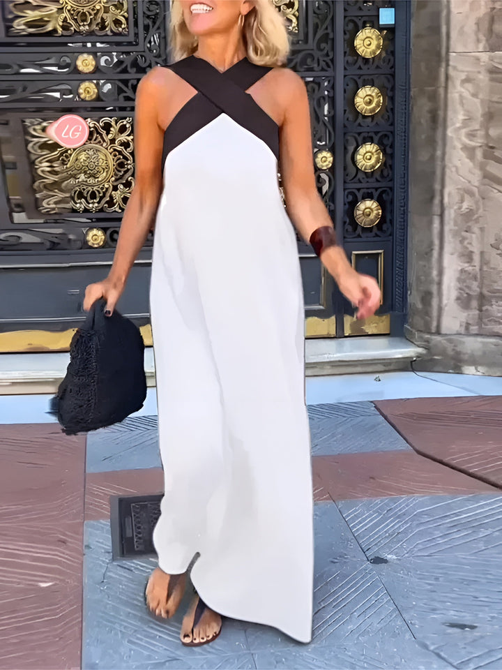 Robe courte à enfiler pour femme | Style léger et fluide pour la plage et la terrasse