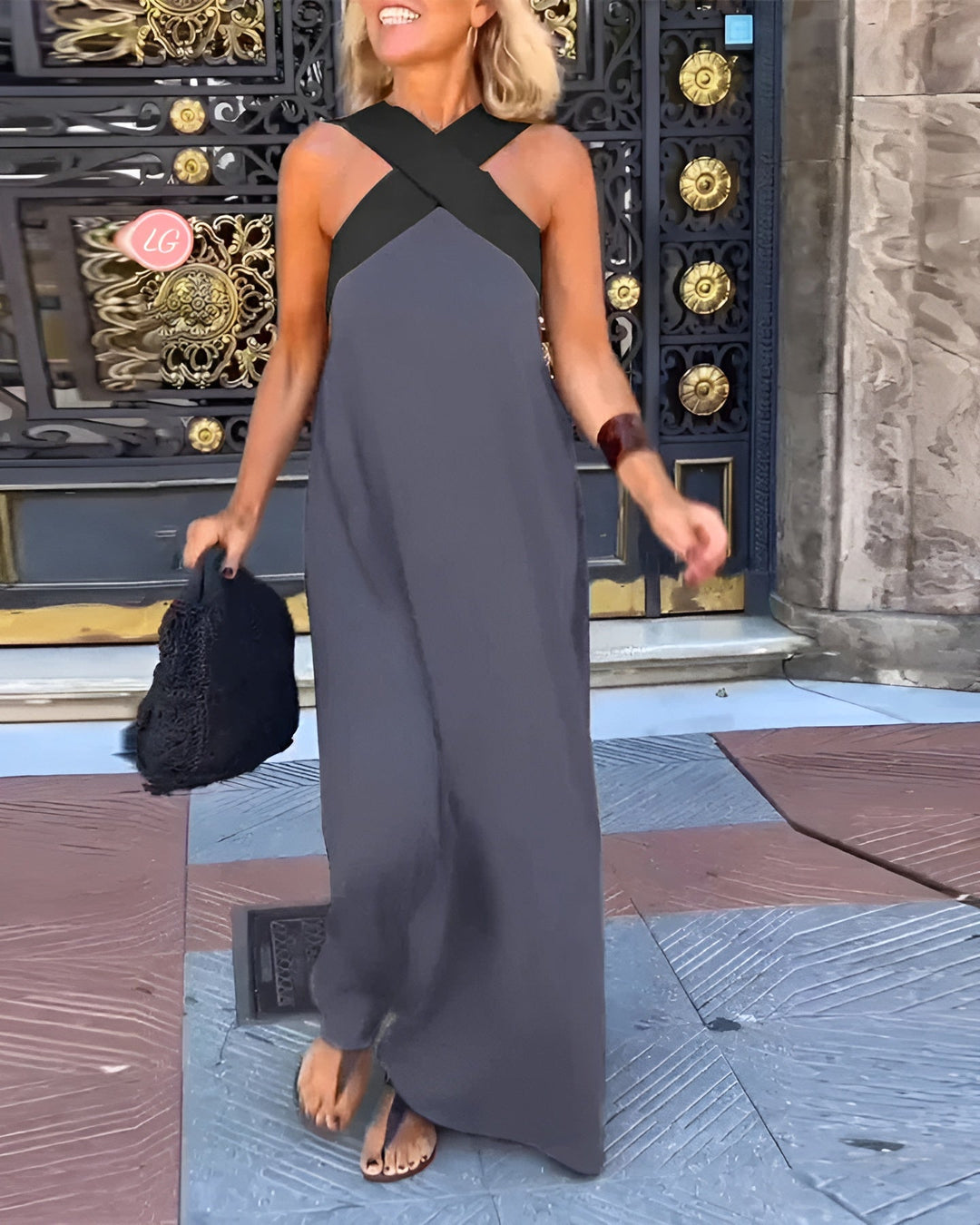 Robe courte à enfiler pour femme | Style léger et fluide pour la plage et la terrasse