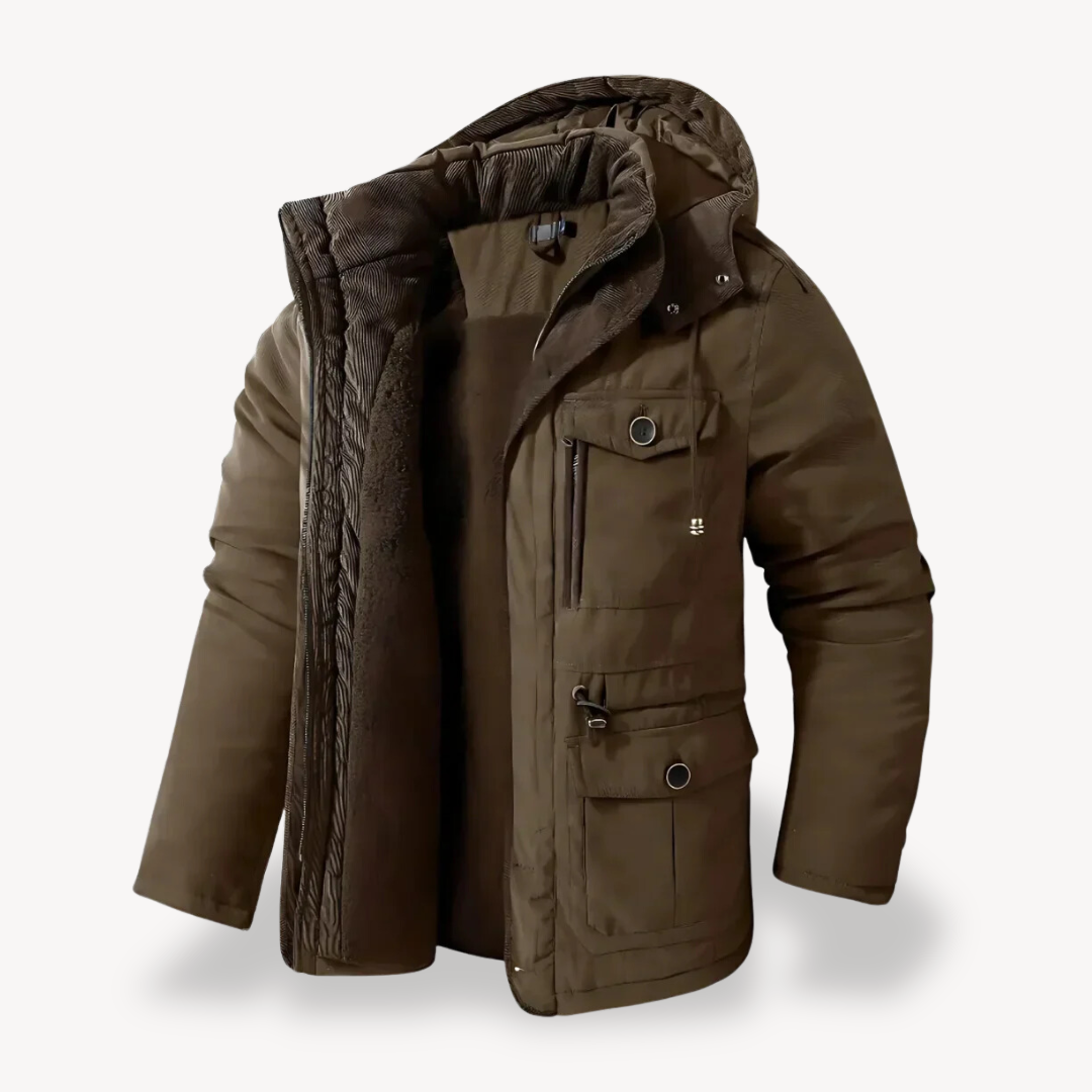 Parka d'hiver imperméable pour homme | Indispensable par temps froid