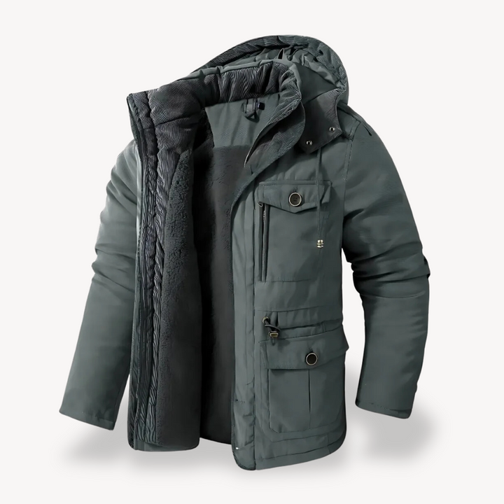Parka d'hiver imperméable pour homme | Indispensable par temps froid