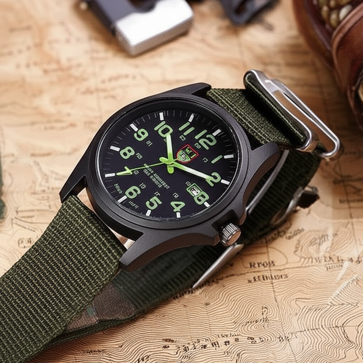 Montre Militaire Tactique Homme | Design Robuste pour Sports de Plein Air