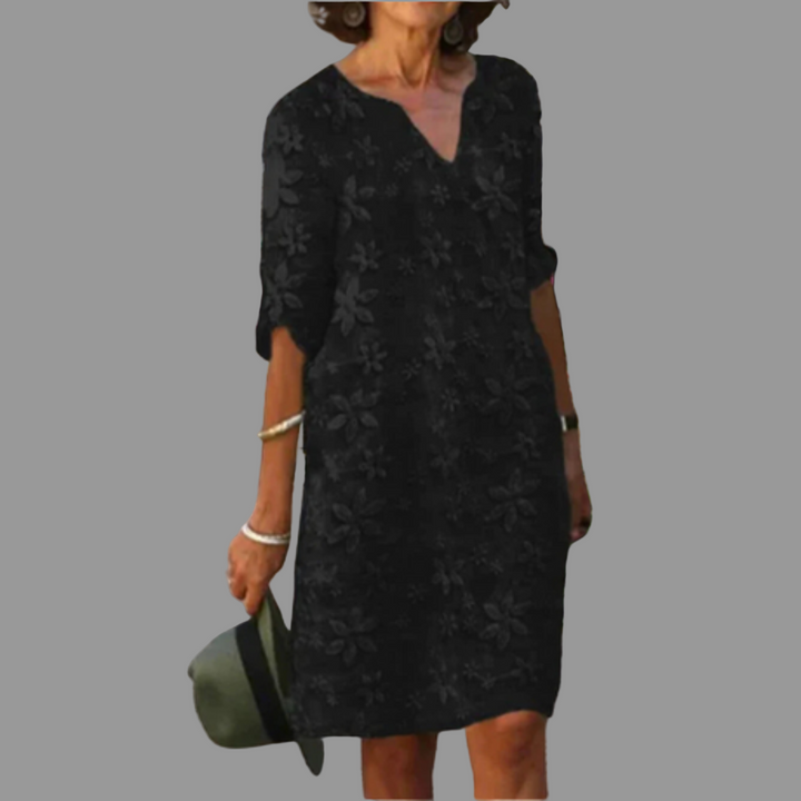 Robe midi fleurie femme | Coupe moderne décontractée