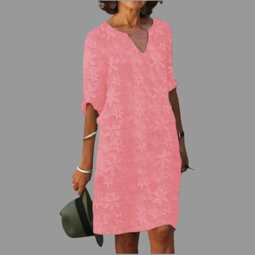Robe midi fleurie femme | Coupe moderne décontractée