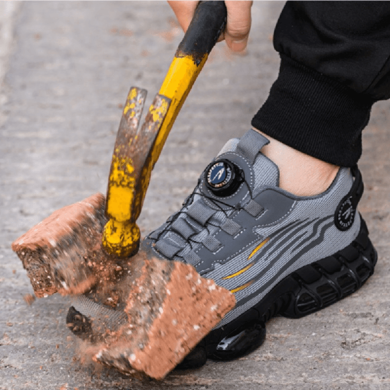 Męskie ortopedyczne buty ochronne | Oddychające i pełna ochrona