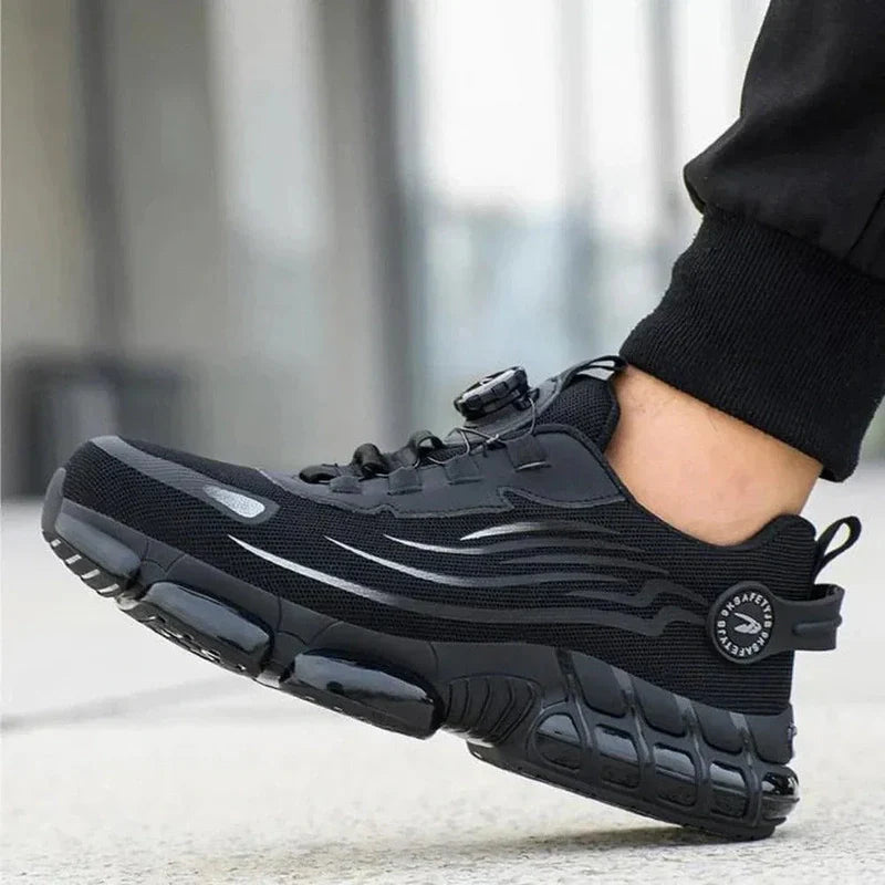 Męskie ortopedyczne buty ochronne | Oddychające i pełna ochrona