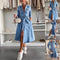 Robe maxi dame style denim | Look décontracté à manches longues pour tous les jours