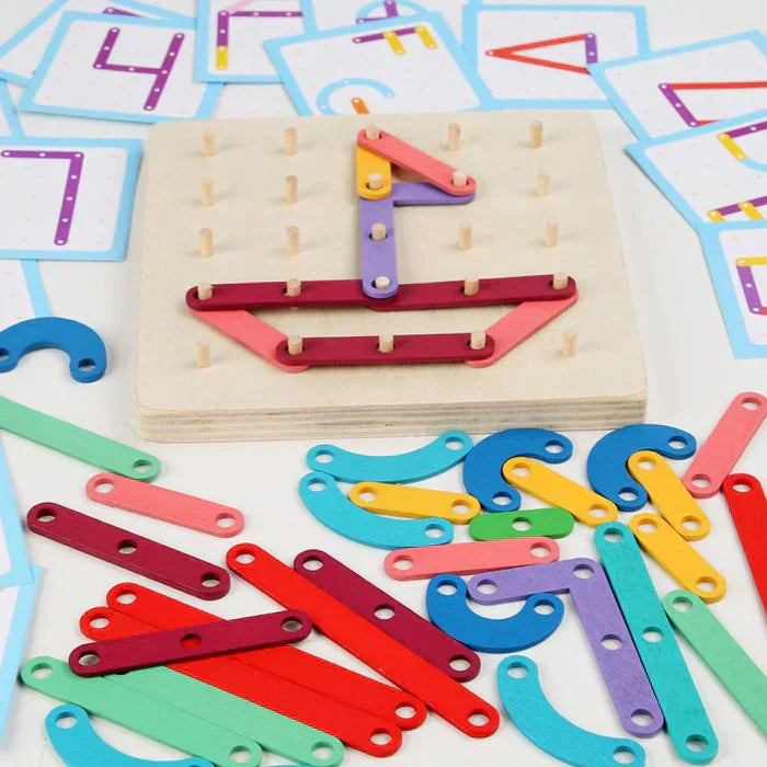 Interaktywna tablica ogłoszeń | Zabawka do tworzenia wzorów inspirowana Montessori